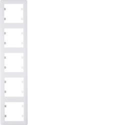 Ramă 5 aparate, vertical-alb WL5150 HAGER