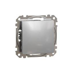 Întrerupător cu revenire monopolar argintiu IP20 SDD113111 Sedna Design Schneider electric