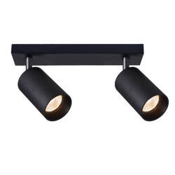 MALGA 2 Black Spot negru, corp de iluminat cu bandă montat la suprafață 2xGU10 negru EDO777348 Edo Solutions