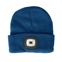 Șapcă de lucru cu lanternă LED Hager albastru marin