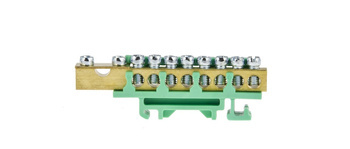 BLOC TERMINAL 8X16 MM2, 1X35 MM2 - VERDE