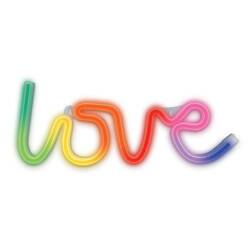 Neon LED lampă de perete RGB LOVE FLRN01 + telecomandă T-00453 PLASTROL