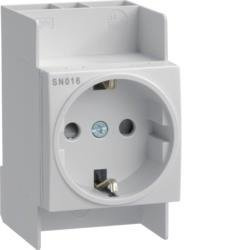 Priza Schuko 16A, montaj sina DIN, 2.5M SN016 HAGER