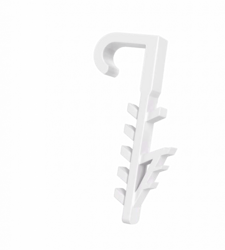 Purtător de cablu, cârlig post USMPH-3 WHITE /100 buc / M20365 Eco Light