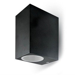 Aplică pentru exterior Bottom Top 2xGU10 IP44 negru pătrat VT-7652SQ 7511 V-TAC