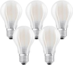 Bec LED OSRAM, E27, 7 W = 60 W, 806 lm, 2700 K, 5 buc.