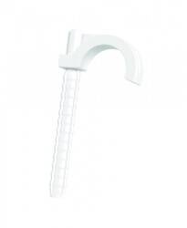 Suport de cablu, cârlig simplu HP-1 WHITE /50 buc / M20392 Eco Light