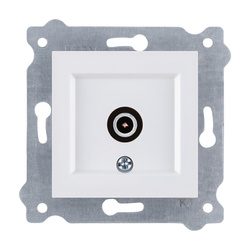 Priză terminală TV cu filtru Alb 260/01E EXEN