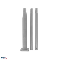 Stâlp de iluminat pliabil 3m 160x160mm fi60mm gri Bemko