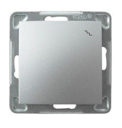 Întrerupător de scări  argintiu Ospel Impresja lP-3Y/m/18