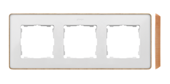 Ramă triplă Detail select-lemn alb / bază Lemn Simon 82 Detail