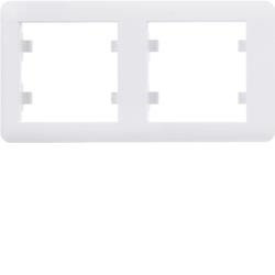 Ramă 2 aparate, orizontal-alb WL5220 HAGER