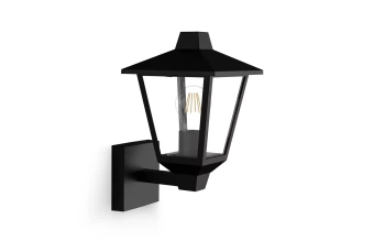 KINNO E27 lampă de perete pentru exterior negru IP44 Philips