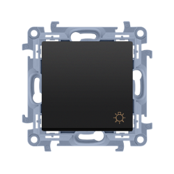 Buton lumină (modul) 10AX 250V negru mat Simon 10