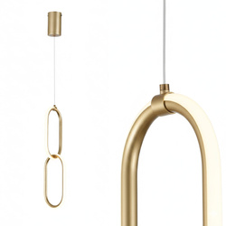 Lampă suspendată SANTANA LED 12W 700lm 4000K IP20 aurie | HOROZ