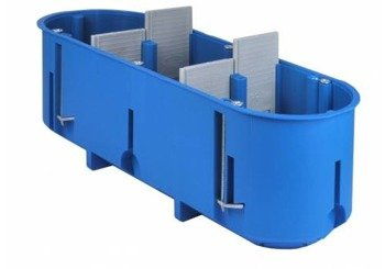 Cutie de instalare pentru pereți goi, plăci de gips-carton 3 x 60 mm, adâncă, cu 3 pliuri MULTIBOX Simet P3x60D