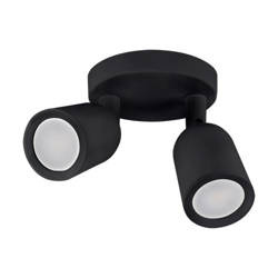 Aplică BOGNA negru LED 2x LED GU10 20W IP20 03985 STRÜHM