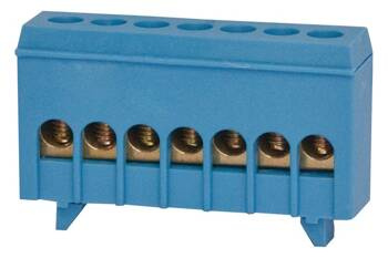 Bandă de protecție 7-mod. 7x16mm2 IP20 albastru F-electro