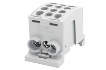 Terminal HLK 100A-3 (1x25.2x16 / 1x25.2x16)- gri F-electro