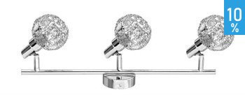 Spotlight plafonieră de perete Brama 3 surse de lumină bandă de lumină sferă ornamentală cromat Italux HP-710AG-03-8008IU