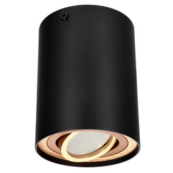 SKAND 1 Black Gold GU10 GU10 IP20 - corp de iluminat de tavan cu spot circular negru auriu EDO777224 Edo Solutions