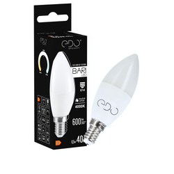 BARI LED 6.5W NW bec cu lumânare, E14, 4000K, 600lm, 220-240V EDO777663 EDO Solutions