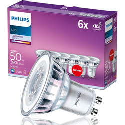 Set de 6x Classic 50W GU10 CW 36D ND 6CT/4 becuri cu LED-uri Classic GU10 CW 36D ND 6CT/4