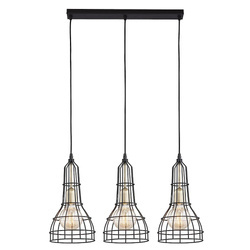 Lampă suspendată LONG negru 3x E27 2209 TK Lighting