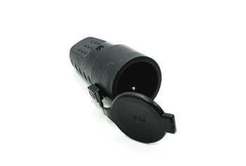 Priză mobilă din cauciuc negru IP44 Pawbol D.3157L