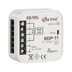 Controler RGB; EXTA FREE; IP20; 10÷14VDC; în cutie de metal; 230m; RDP-11 ZAMEL