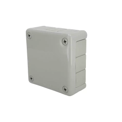 Cutie de conexiune aplicată 98x98x42mm IP55 12 intrări presetupe din cauciuc gri VP-41 EDO777927 EDO Technic