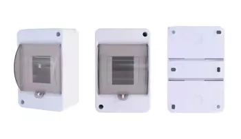 S4 (1x4) Suport de comutare cu montare pe suprafață / FĂRĂ FILET DE CONEXIUNE N+PE IP40