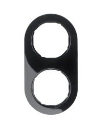 R.Classic Ramka czarna, połysk, 2-krotna Berker