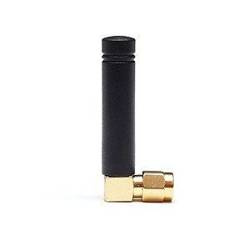 Antenă GSM, unghi de 90°, 2,15dBi, VSWR<2.0, 900/1800 Mhz, SMAm, fi12 x 55 mm , negru