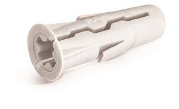 UNO diblu universal 10x36 mm cu șurub 5,0x45 mm, sac de plastic 15 buc.