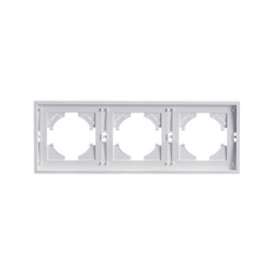 Ramă triplă ABS albă, seria iZi ViPlast