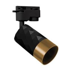Spot montat pe șină MATA TRA negru, auriu GU10 max 35W 04086 Struhm