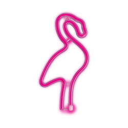 Lampă de perete Neon LED FLAMING roz Bat + USB FLNE18 T-00450 PLASTROL