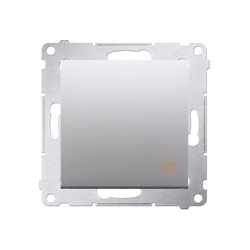 Simon 54 Premium  Întrerupător cruce argintiu (modular) conector rapid, DW7.01/43