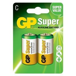 Baterie alcalină, C LR14 1,5V GP Super 2 buci