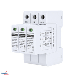 Descărcător de supratensiuni 3P 8kA DC 1000V clasa T1T2 SCHELINGER