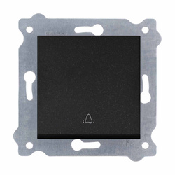 Buton Bell negru metalizat 207/14E EXEN