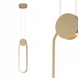 Lampă suspendată ALWAYS LED 12W 700lm 4000K IP20 aurie | HOROZ