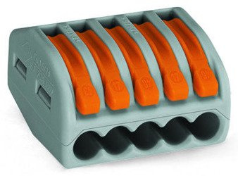Conector rapid cu pârghii de eliberare 5x0,08-4 mm2 222-415, Wago