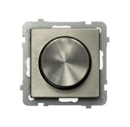 Dimmer universal pentru sarcini cu incandescență, halogen și LED New Silver Ospel Sonata New Silver lP-8RML2/m/44