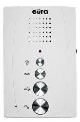 EURA ADP-51A3 DIFESA DIFESA 1-familie, 2 telefoane uni, interfon, alb