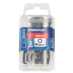 Șuruburi de impact 1/4" 10x65 mm pachet de plastic 3 buc.
