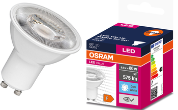 Bec LED VALUE PAR16 GU10 6,9W =80W 4000K 575lm 60st Osram