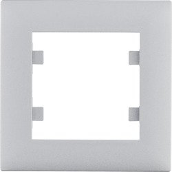 intense Ramka 1-krotna, srebrny WL5512 Lumina Hager
