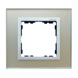 Ramă simplă sticlă - argintiu / ramă intermediară aluminiu mat Simon 82 Nature